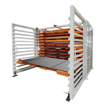 Roll Out Metal Sheet Racking